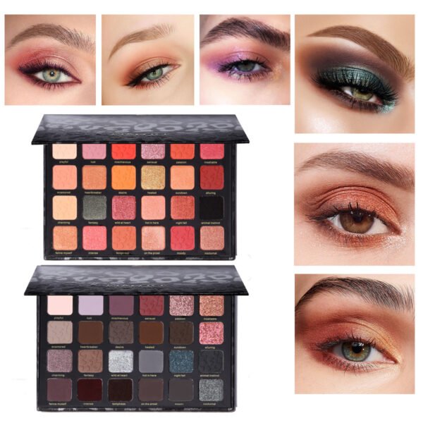 MAFFICK 24-Color Leopard Print Eyeshadow Palette Chameleon Pearlescent Matte Long-lasting Makeup Manufacturer Wholesale OEM Private Label