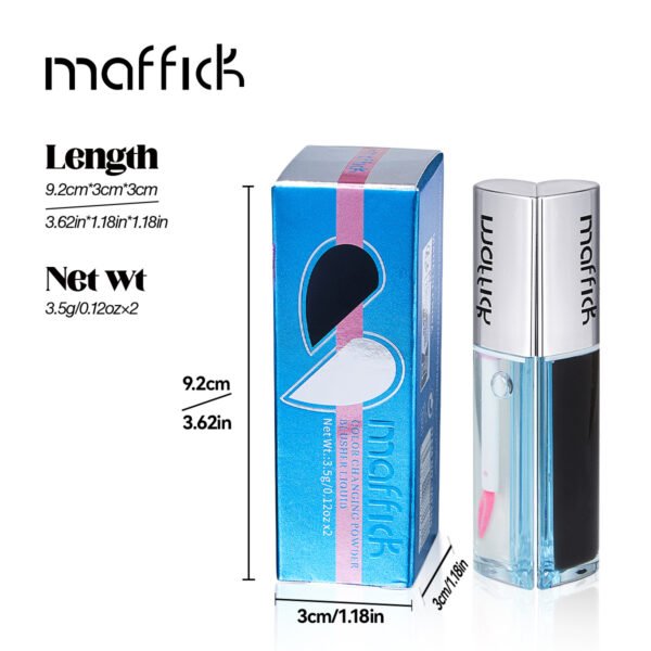 MAFFICK Magnetic Color Changing Blush Liquid Moisturizing Color Changing Long Lasting Lip Gloss Dual Use Manufacturer Wholesale OEM Private Label