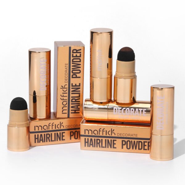 MAFFICK Small Gold Tube Soft Mist Hairline Modifying Powder Contouring Waterproof Sweat-proof No-Removal Makeup Shadow Powder Manufacturer OEM private label - Image 2