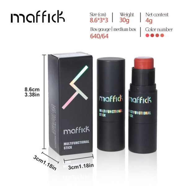 MAFFICK Makeup Highlight Contouring Blush Stick Nose Contour Contouring 3D Pen Brighten Eye Bag Face Blush Cream Manufacturer OEM Private Label - Image 2