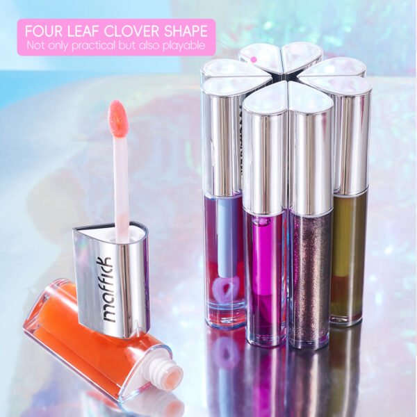 MAFFICK Fruit Lip Oil Magnetic Suction Two Bottles Dual Flavors Moisturizing Hydrating Fading Lip Marks Manufacturer OEM Private Label