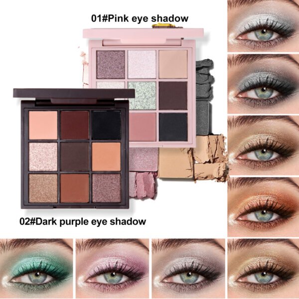 MAFFICK Multi-Color Eyeshadow Matte Earth Color Eyeshadow Pearlescent Cream Nine Color Eyeshadow Palette European and American Eyeshadow Manufacturer OEM Private Label