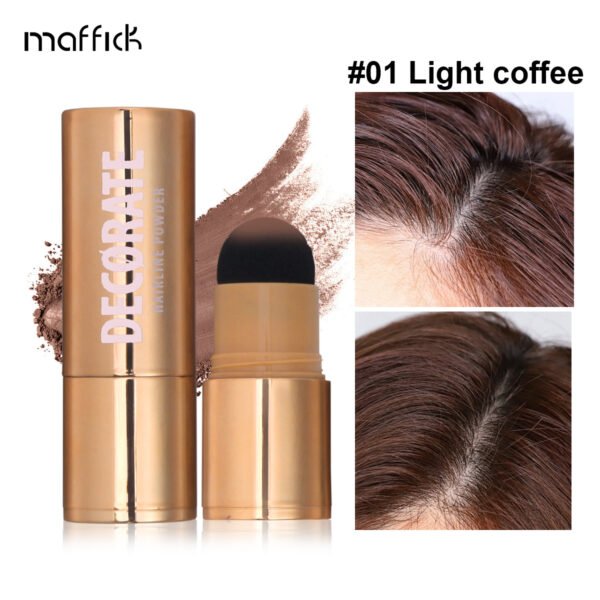 MAFFICK Small Gold Tube Soft Mist Hairline Modifying Powder Contouring Waterproof Sweat-proof No-Removal Makeup Shadow Powder Manufacturer OEM private label