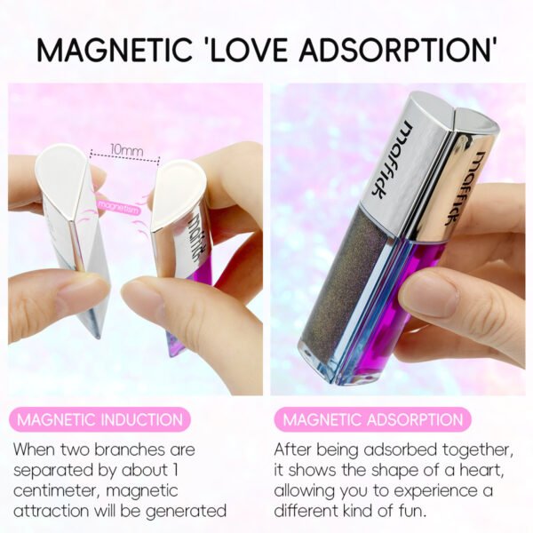 MAFFICK Fruit Lip Oil Magnetic Suction Two Bottles Dual Flavors Moisturizing Hydrating Fading Lip Marks Manufacturer OEM Private Label - Image 3