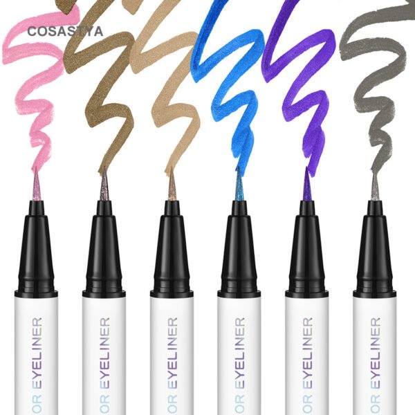 COSASTYA Eyeliner Pencil 6 Colors Waterproof and Sweatproof Non-smudge Colorful Manufacturer OEM Private Label - Image 3