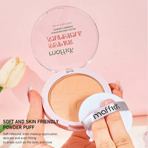 MAFFICK Super Natural Firming Pressed Powder Lasting Makeup Improves Complexion Invisible Pores No Makeup Remover Manufacturer OEM Private Label - Image 3