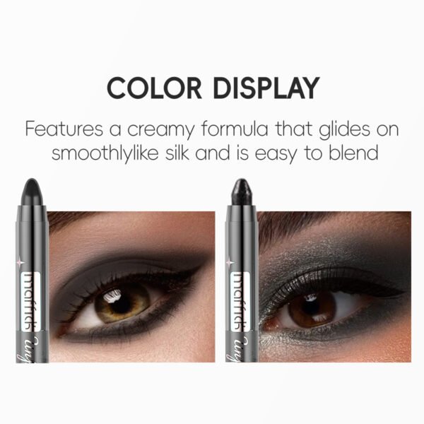 MAFFICK Pearlescent Multi-Function Eyeshadow Stick Black Series Fine Flash Waterproof Non-smudge Silkworm Eyeliner Manufacturer OEM Private Label - Image 3