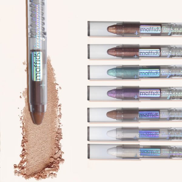 MAFFICK Pearlescent Multi-Function Ten Color Eyeshadow Stick Fine Shine Brightening Waterproof Non-smudge Silkworm Eyeliner Manufacturer Wholesale OEM Private Label - Image 3
