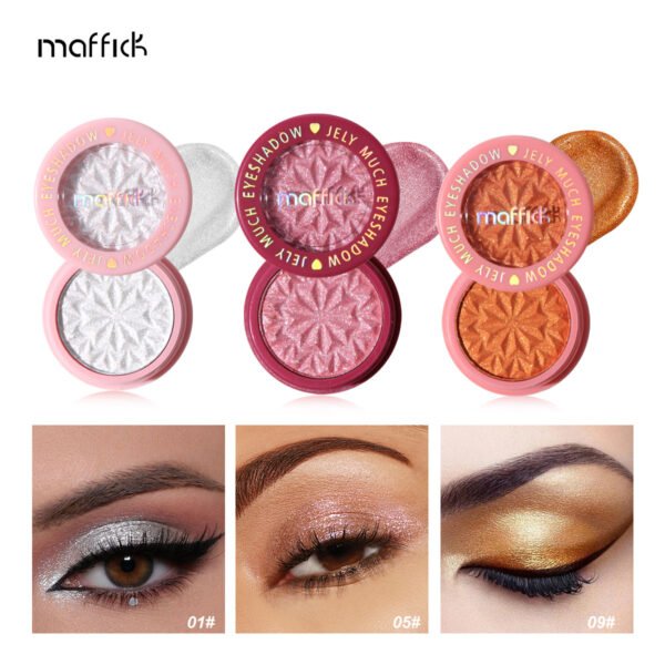 MAFFICK 12-color eye shadow, delicate pearlescent brightening, glittering, high-gloss single-color eye shadow Manufacturer wholesale OEM private label