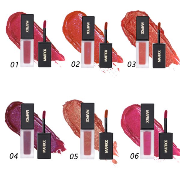 MAFFICK 6-color non-stick cup long-lasting small square tube lip glaze not easy to fade lip glaze manufacturer wholesale OEM private label
