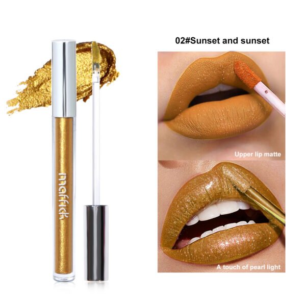 MAFFICK Transformed Non-stick Lip Glaze Pearlescent Matte Fine Glitter Manufacturer Wholesale OEM Private Label - Image 3