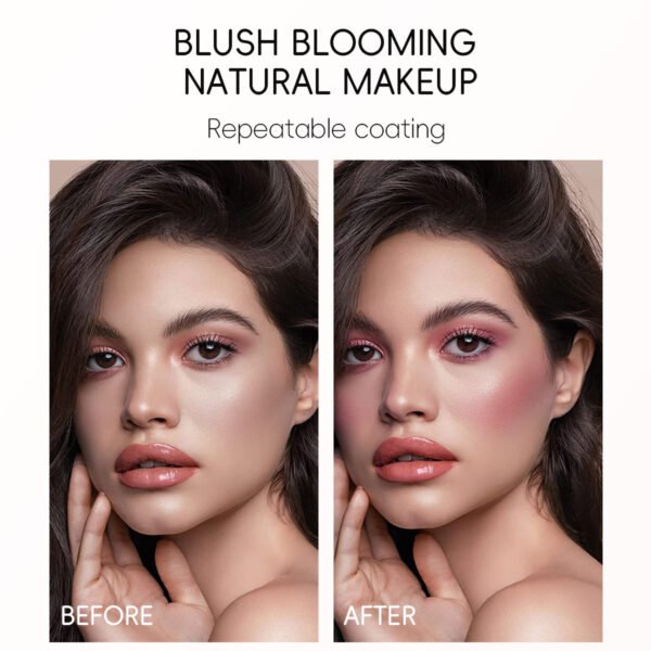 MAFFICK Warm Changing Blush Transparent Crystal Color Changing Mildew Blush Cream High Gloss Blush Cream Natural Nude Makeup Manufacturer Wholesale OEM Private Label - Image 4