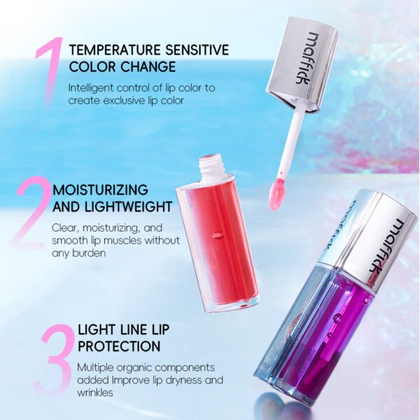 MAFFICK Fruit Lip Oil Magnetic Suction Two Bottles Dual Flavors Moisturizing Hydrating Fading Lip Marks Manufacturer OEM Private Label - Image 4