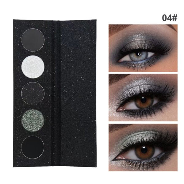 MAFFICK Eyeshadow Palette 5 Colors Extremely Dark Eyeshadow Palette Long-Lasting Non-Removing Metal Pearlescent Manufacturer OEM Private Label - Image 4