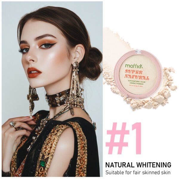 MAFFICK Super Natural Firming Pressed Powder Lasting Makeup Improves Complexion Invisible Pores No Makeup Remover Manufacturer OEM Private Label
