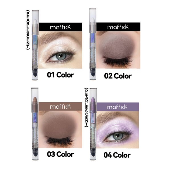 MAFFICK Pearlescent Multi-Function Ten Color Eyeshadow Stick Fine Shine Brightening Waterproof Non-smudge Silkworm Eyeliner Manufacturer Wholesale OEM Private Label - Image 4