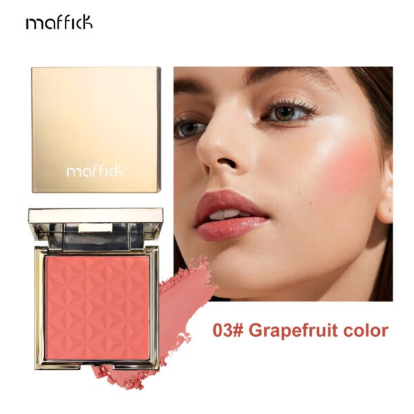 MAFFICK Gold Blush is not easy to fly powder Vitality Brightening Rouge Contouring Base Single Color Manufacturer Wholesale OEM Private Label - Image 5