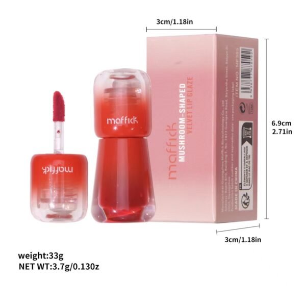 MAFFICK Moisturizing Mushroom Lip Glaze Moisturizing and Easy to Color Mirror Glass Lipstick Manufacturer Wholesale OEM Private Label - Image 5