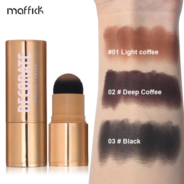 MAFFICK Small Gold Tube Soft Mist Hairline Modifying Powder Contouring Waterproof Sweat-proof No-Removal Makeup Shadow Powder Manufacturer OEM private label - Image 5