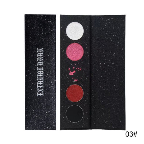 MAFFICK Eyeshadow Palette 5 Colors Extremely Dark Eyeshadow Palette Long-Lasting Non-Removing Metal Pearlescent Manufacturer OEM Private Label - Image 5