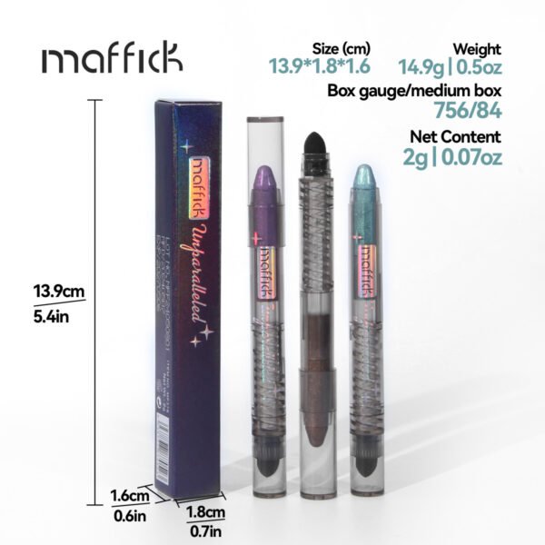 MAFFICK Pearlescent Multi-Function Ten Color Eyeshadow Stick Fine Shine Brightening Waterproof Non-smudge Silkworm Eyeliner Manufacturer Wholesale OEM Private Label