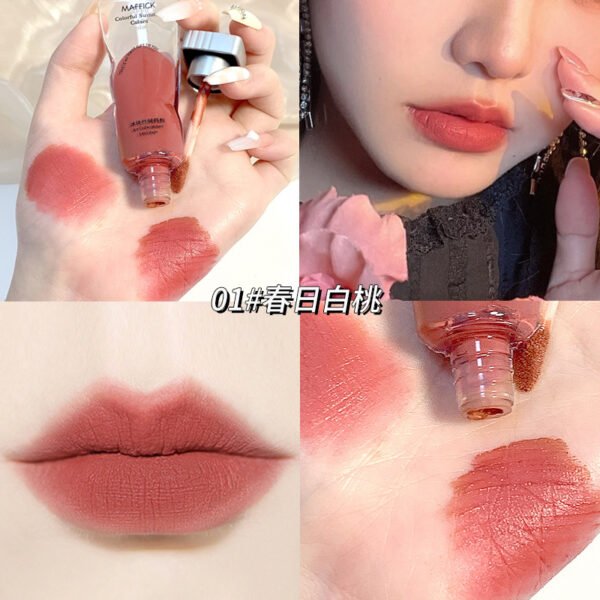 MAFFICK Ice Cube Velvet Lip Glaze Moisturizing Non-drying Lip Gloss Not Easy to Stick Lipstick Manufacturer Wholesale OEM Private Label - Image 6