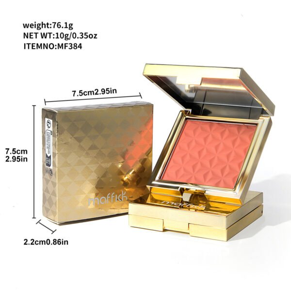 MAFFICK Gold Blush is not easy to fly powder Vitality Brightening Rouge Contouring Base Single Color Manufacturer Wholesale OEM Private Label - Image 6