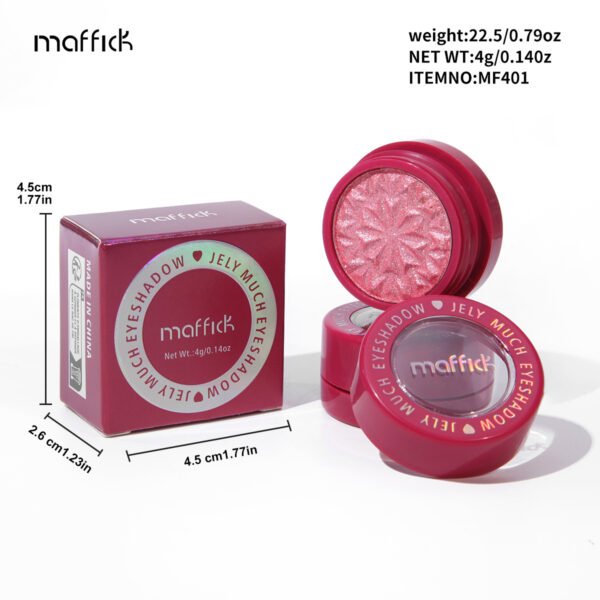 MAFFICK 12-color eye shadow, delicate pearlescent brightening, glittering, high-gloss single-color eye shadow Manufacturer wholesale OEM private label - Image 5