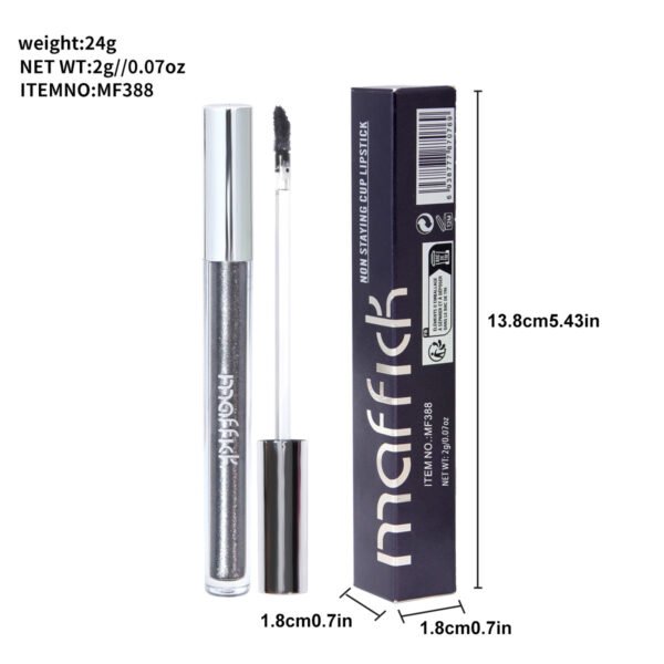 MAFFICK Transformed Non-stick Lip Glaze Pearlescent Matte Fine Glitter Manufacturer Wholesale OEM Private Label - Image 5