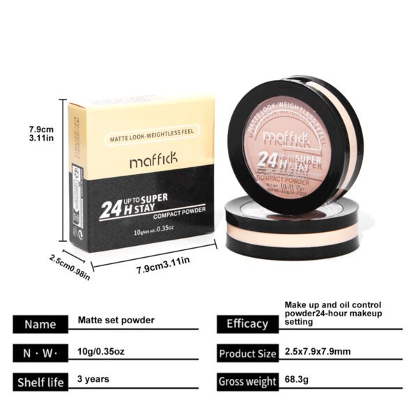 MAFFICK Nude Firming Pressed Powder Brightens Skin Tone Concealer Contouring Brightens Manufacturer Wholesale OEM Private Label - Image 6