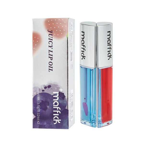 MAFFICK Fruit Lip Oil Magnetic Suction Two Bottles Dual Flavors Moisturizing Hydrating Fading Lip Marks Manufacturer OEM Private Label - Image 6