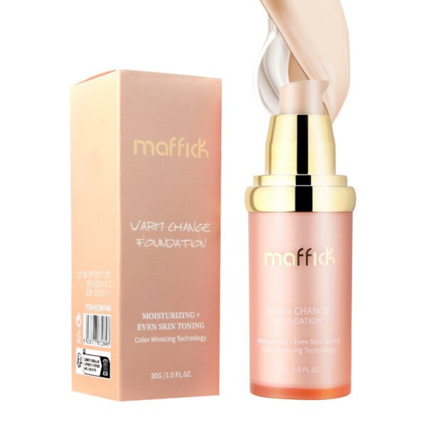 MAFFICK 4-in-1 Concealer Color Changing Liquid Foundation Sunscreen Mid-Spectrum Waterproof Non-Removing Makeup Warm-Changing Brightening Long-lasting Moisturizing Manufacturer OEM Private Label - Image 6