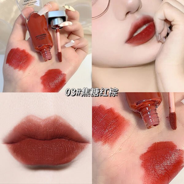MAFFICK Ice Cube Velvet Lip Glaze Moisturizing Non-drying Lip Gloss Not Easy to Stick Lipstick Manufacturer Wholesale OEM Private Label - Image 8