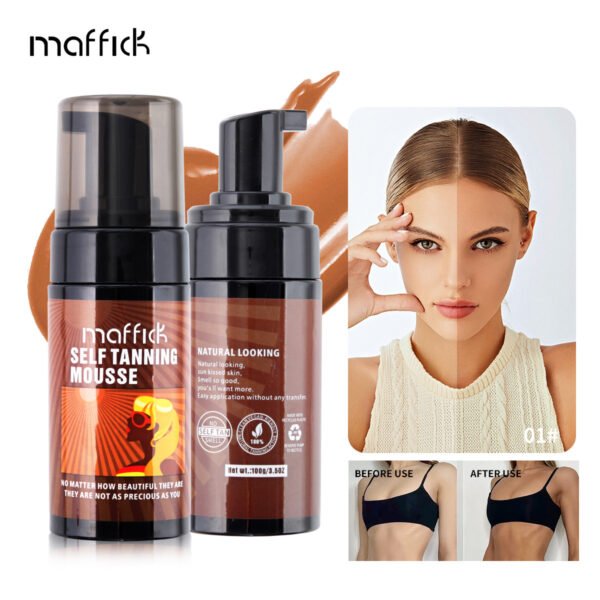MAFFICK Tanning Mousse Bubble Bronze Sunless European and American Sunbathing Tanning Assist Manufacturer Wholesale OEM Private Label - Image 8