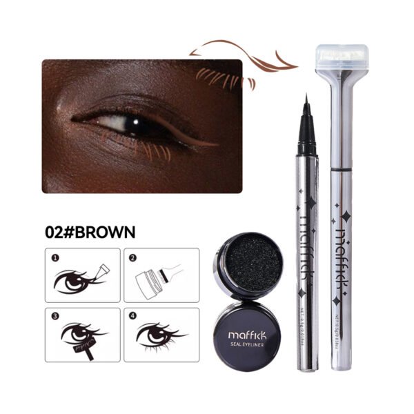 MAFFICK Lazy Lower Eyelash Stamp Eyeliner Waterproof and Sweat-proof Combination Pack No Fading 2-in-1 Convenient for Beginners Manufacturer Wholesale OEM Private Label - Image 9