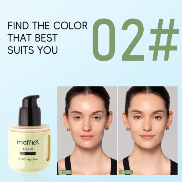 MAFFICK Capsule Foundation Hydrating Concealer Moisturizing Invisible Pores Waterproof and Sweat-proof Foundation Manufacturer OEM Private Label - Image 8