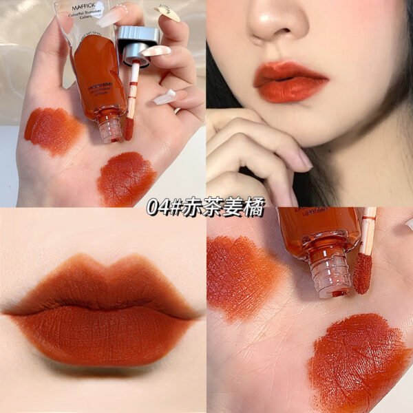 MAFFICK Ice Cube Velvet Lip Glaze Moisturizing Non-drying Lip Gloss Not Easy to Stick Lipstick Manufacturer Wholesale OEM Private Label - Image 9