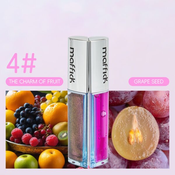 MAFFICK Fruit Lip Oil Magnetic Suction Two Bottles Dual Flavors Moisturizing Hydrating Fading Lip Marks Manufacturer OEM Private Label - Image 10