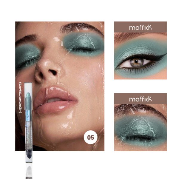 MAFFICK Pearlescent Multi-Function Ten Color Eyeshadow Stick Fine Shine Brightening Waterproof Non-smudge Silkworm Eyeliner Manufacturer Wholesale OEM Private Label - Image 11