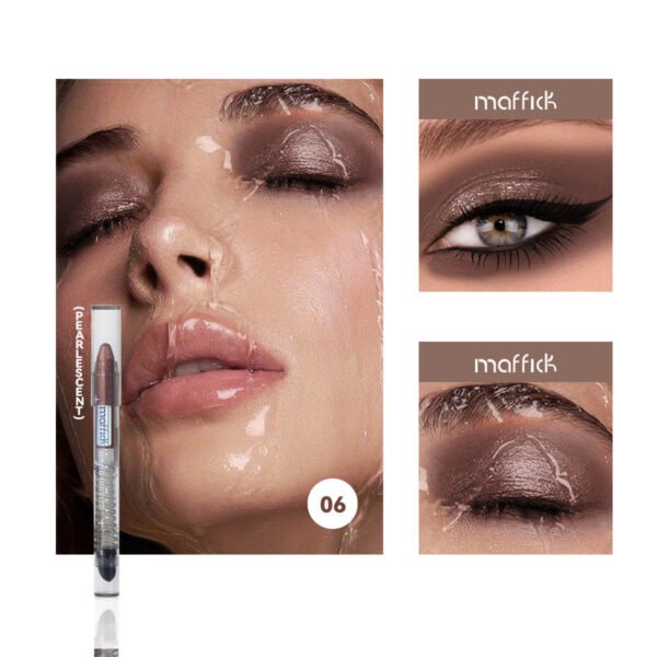 MAFFICK Pearlescent Multi-Function Ten Color Eyeshadow Stick Fine Shine Brightening Waterproof Non-smudge Silkworm Eyeliner Manufacturer Wholesale OEM Private Label - Image 12
