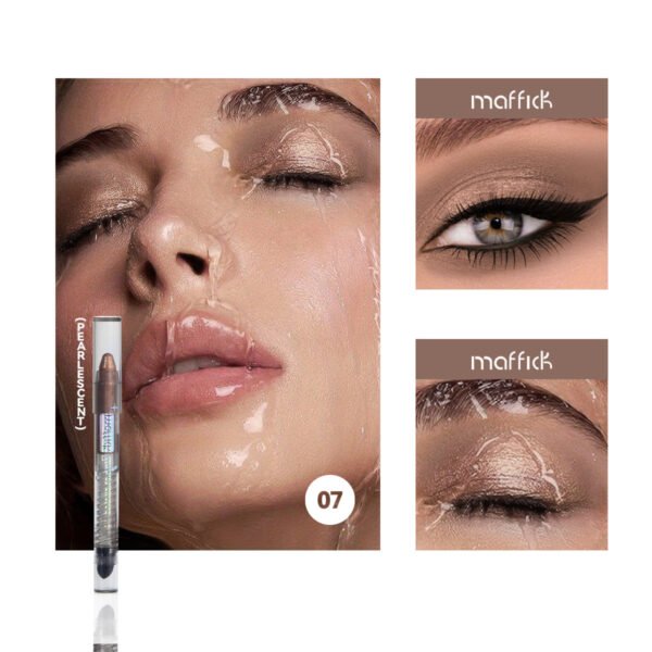 MAFFICK Pearlescent Multi-Function Ten Color Eyeshadow Stick Fine Shine Brightening Waterproof Non-smudge Silkworm Eyeliner Manufacturer Wholesale OEM Private Label - Image 13