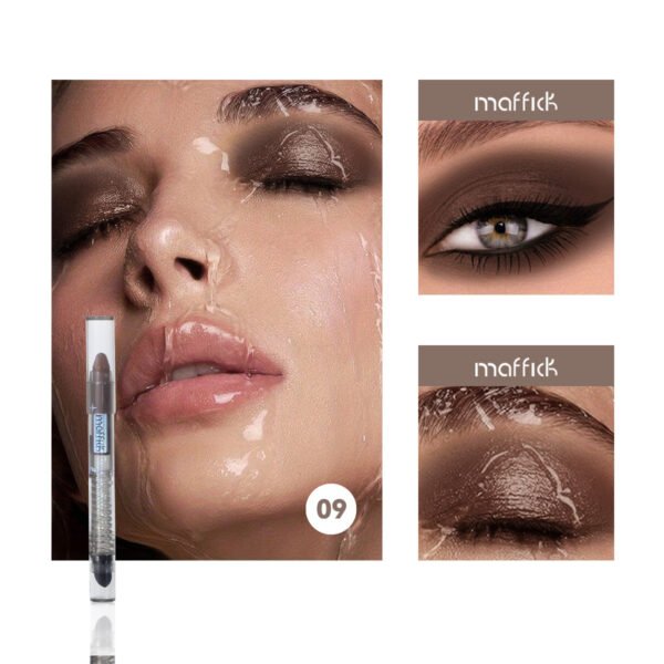 MAFFICK Pearlescent Multi-Function Ten Color Eyeshadow Stick Fine Shine Brightening Waterproof Non-smudge Silkworm Eyeliner Manufacturer Wholesale OEM Private Label - Image 15