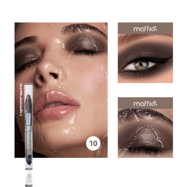 MAFFICK Pearlescent Multi-Function Ten Color Eyeshadow Stick Fine Shine Brightening Waterproof Non-smudge Silkworm Eyeliner Manufacturer Wholesale OEM Private Label - Image 16