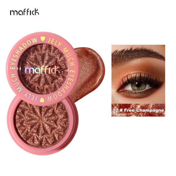 MAFFICK 12-color eye shadow, delicate pearlescent brightening, glittering, high-gloss single-color eye shadow Manufacturer wholesale OEM private label - Image 18